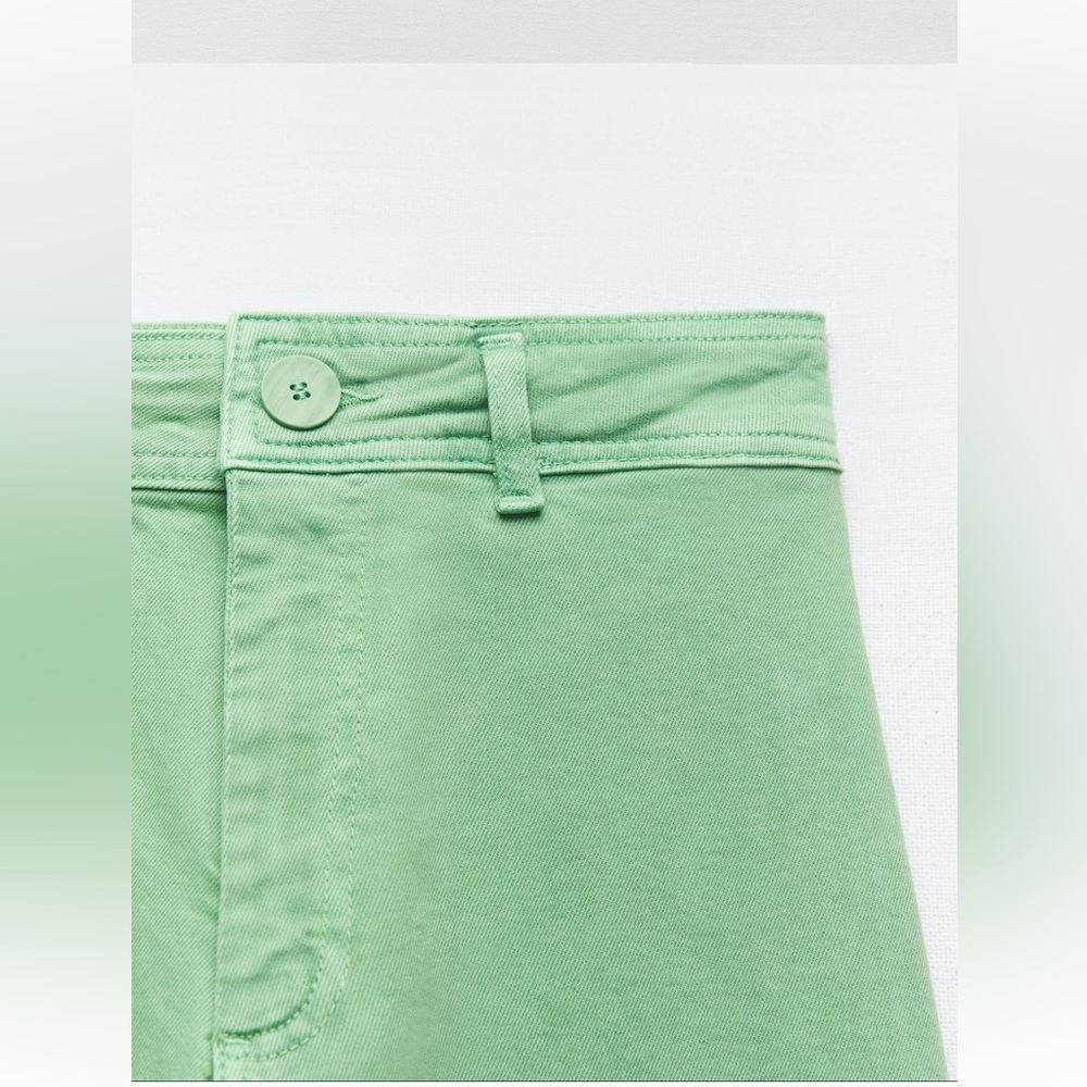 ZARA HIGH WAISTED ZW SAILOR STRAIGHT JEANS - Picture 10 of 11